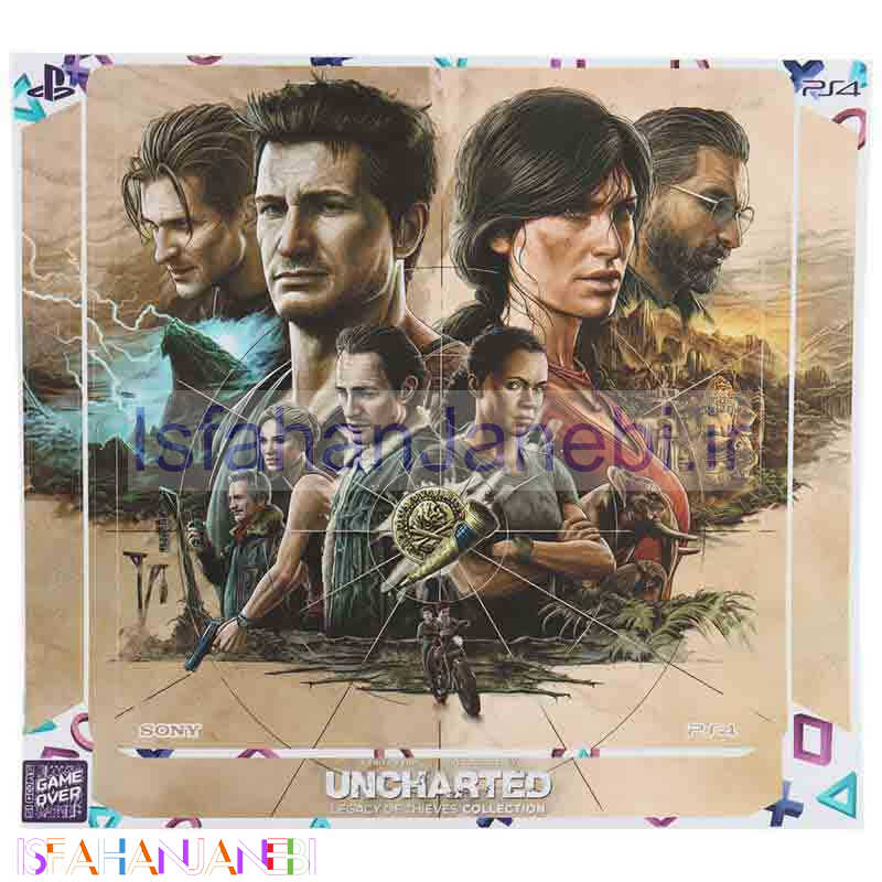 اصفهان جانبی-اسکین پلی استیشن 4 اسلیم طرح Uncharted Legacy of Thieves