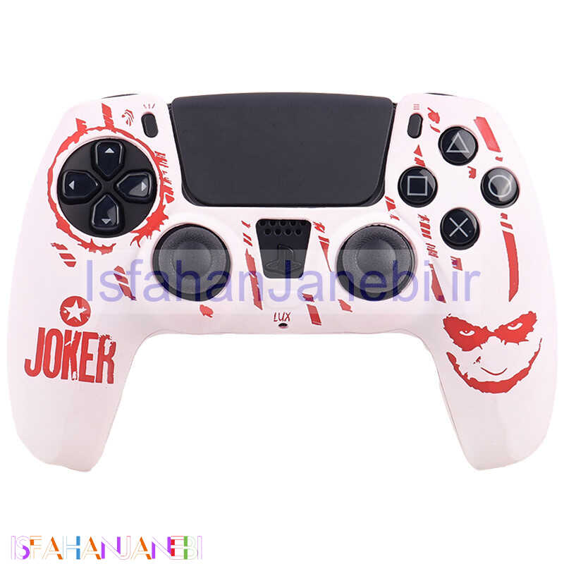 اصفهان جانبی-روکش دسته بازی PS5 طرح Joker سفید قرمز کد 3