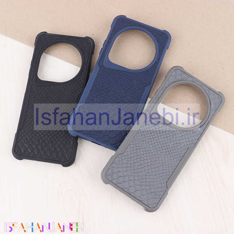 اصفهان جانبی-قاب چرمی شیائومی Redmi 14C / Poco C75 سوسماری