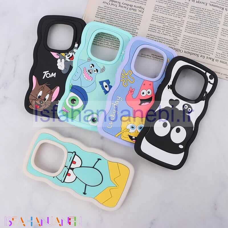 اصفهان جانبی-قاب موج دار شیائومی Redmi Note 14 Pro 4G عروسک برجسته طرح دار