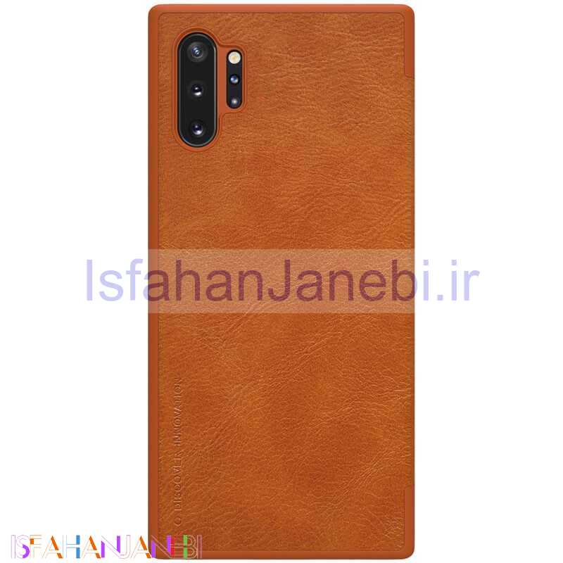 اصفهان جانبی-کیف چرمی اورجینال QIN نیلکین Samsung Galaxy Note 10 Plus