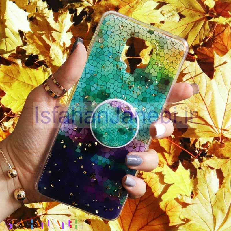 اصفهان جانبی-قاب رنگین کمانی پاپ سوکت دار خرچنگی کد9 شیائومی Redmi Note 9s / Note 9 Pro