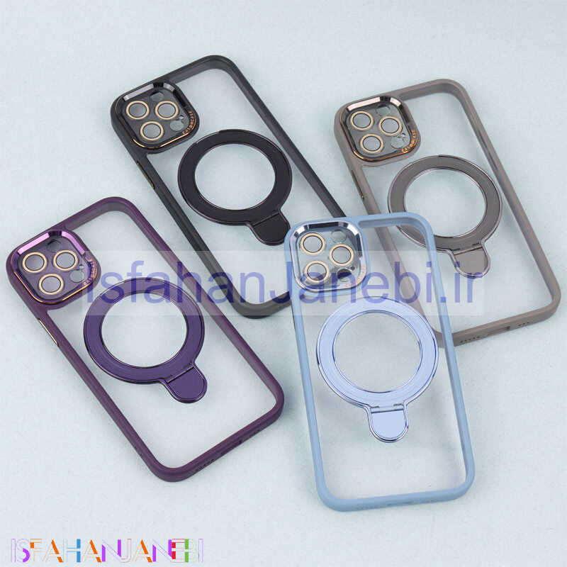 اصفهان جانبی-قاب PC شفاف مگ سیف Eason Case استند شو محافظ لنزدار iPhone 12 Pro