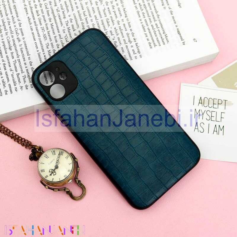 اصفهان جانبی-قاب محافظ لنزدار چرمی کروکودیل iPhone 11