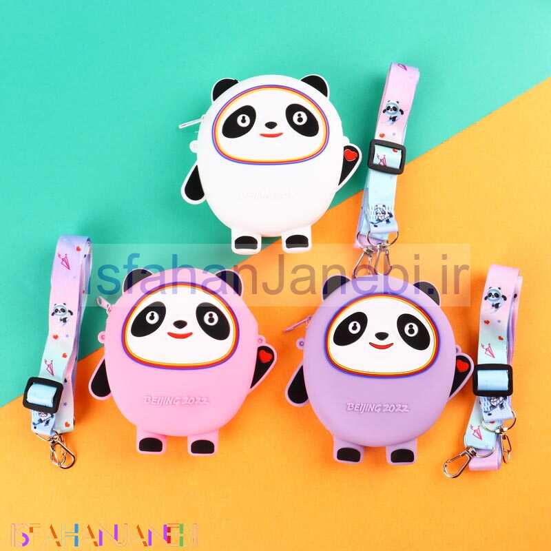 اصفهان جانبی-کیف هندزفری سیلیکونی بند دار پاندا ایستاده