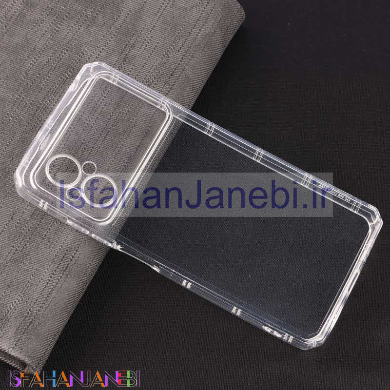 اصفهان جانبی-قاب ژله ای بی رنگ شیائومی Poco M5 / M5 (India) محافظ لنزدار