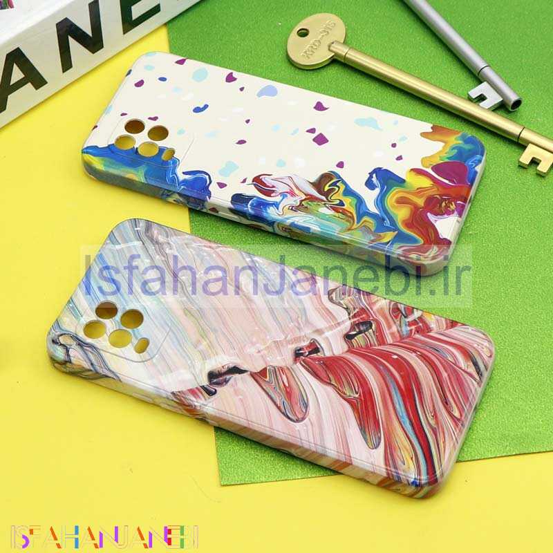 اصفهان جانبی-قاب سیلیکونی محافظ لنزدار طرح آبرنگی Xiaomi Mi 10 Lite