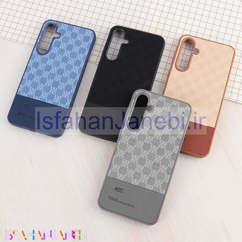 اصفهان جانبی-قاب چرمی HDCI سامسونگ Galaxy A35 دو تکه طرح دار