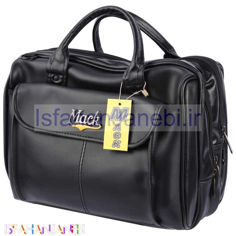 اصفهان جانبی-کیف لپ تاپ دوشی چرم Mack mc210