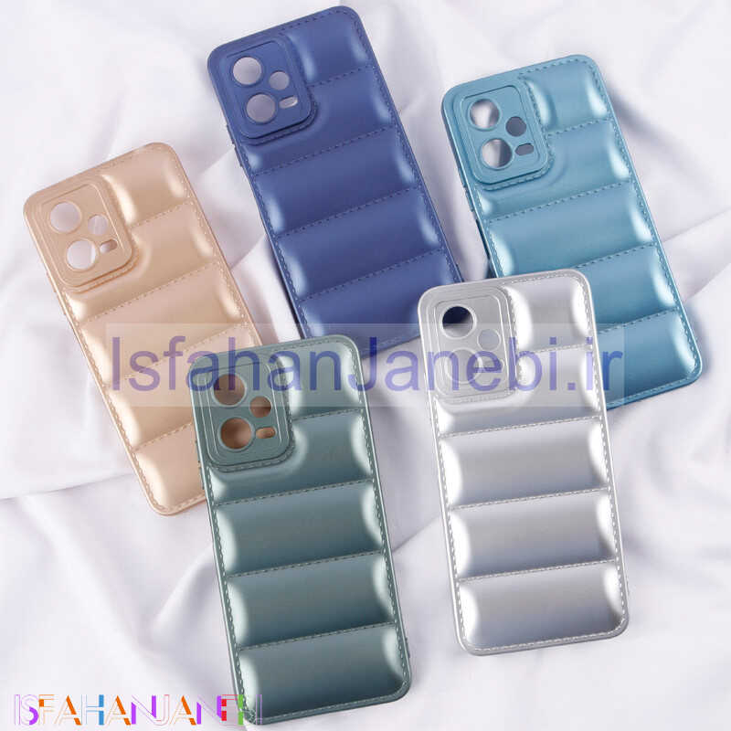 اصفهان جانبی-قاب پافر ژله ای براق محافظ لنزدار Xiaomi Redmi Note 12 5G