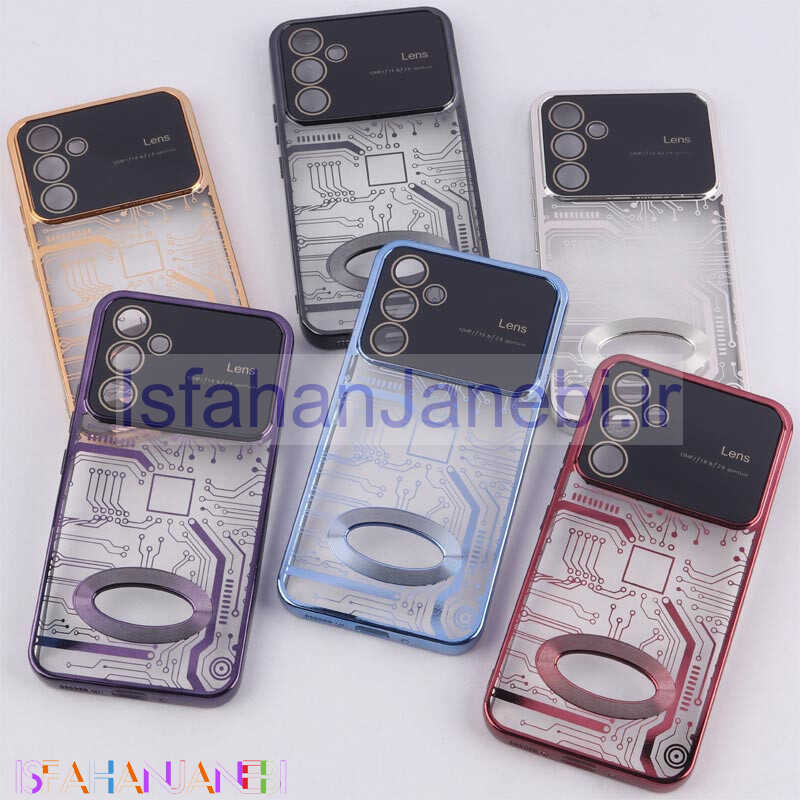 اصفهان جانبی-قاب My Case شفاف طرح دار Lens Aperture محافظ لنزدار Samsung Galaxy A54
