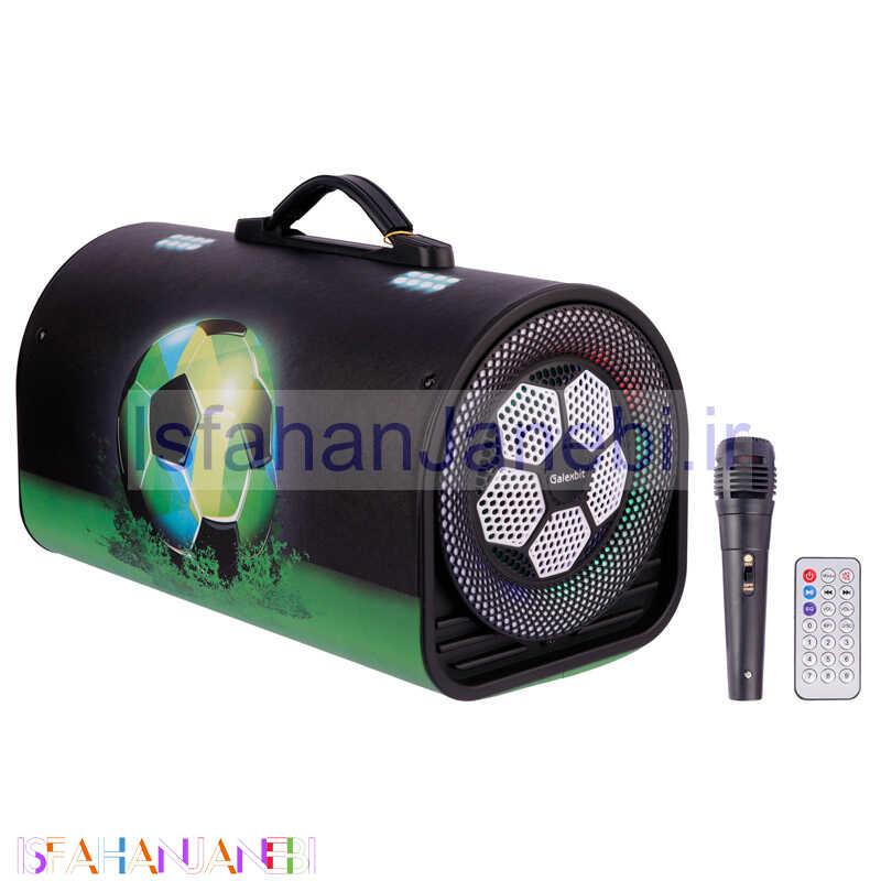 اصفهان جانبی-اسپیکر بلوتوثی رم و فلش خور Galexbit TTD-603B + میکروفون و ریموت کنترل