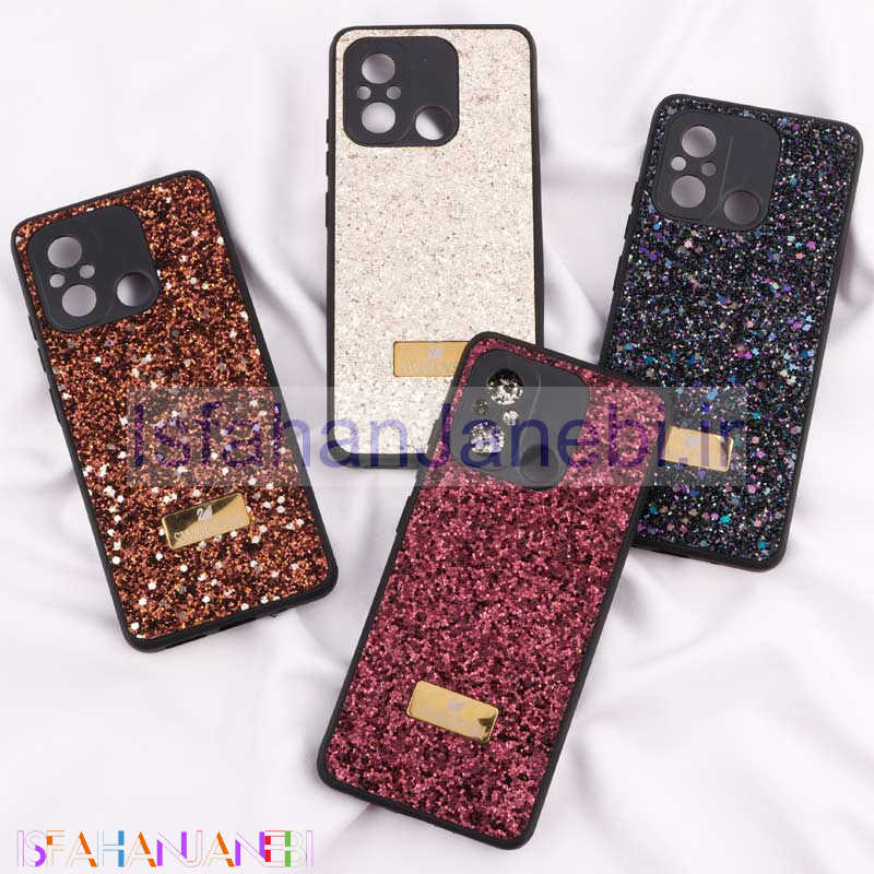 اصفهان جانبی-قاب شاینی Swarovski شیائومی Redmi 12C محافظ لنزدار