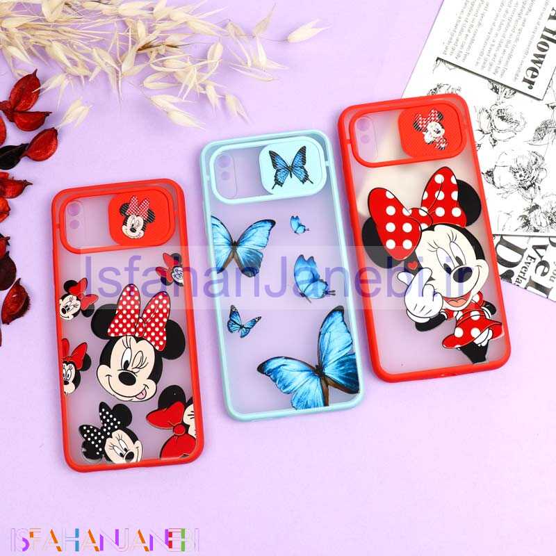 اصفهان جانبی-قاب محافظ لنز دار کشویی طرحدار دخترانه Xiaomi Redmi 9AT سری B