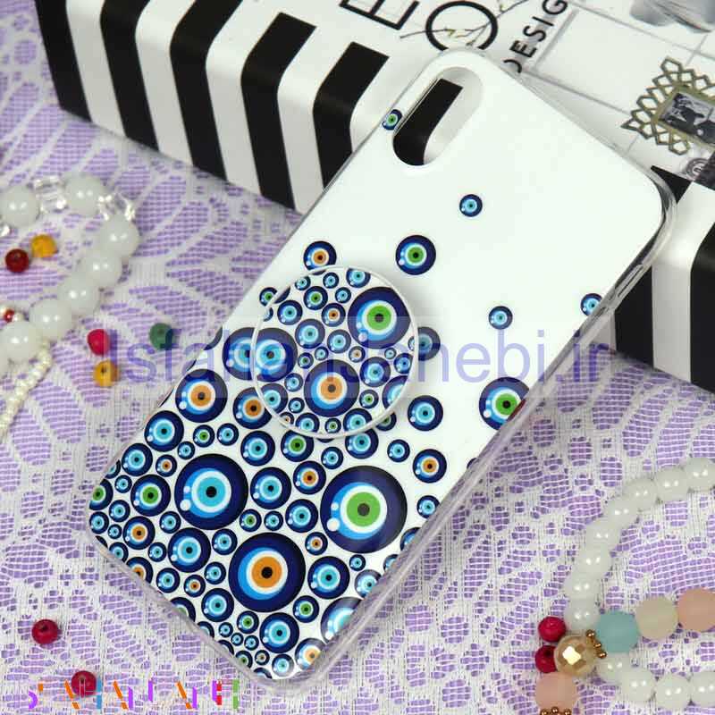 اصفهان جانبی-قاب سوپر IMD دور شفاف پاپ سوکت دار iPhone X/XS چشم نظر