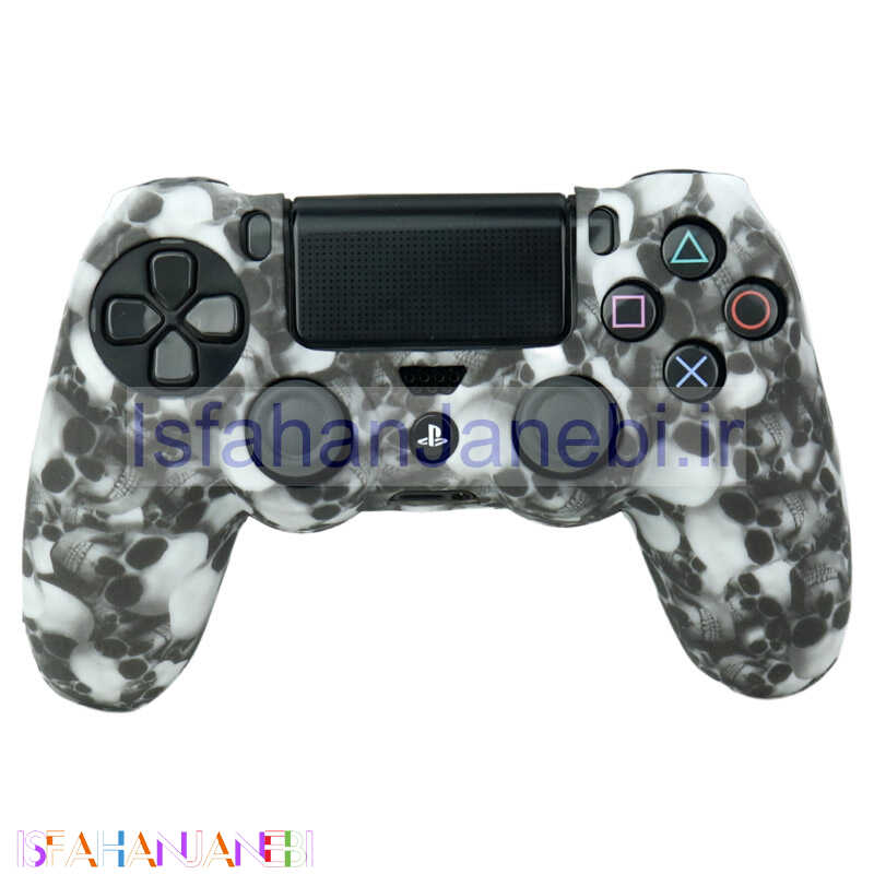 اصفهان جانبی-روکش دسته بازی PS4 طرح اسکلت زمینه سفید مشکی