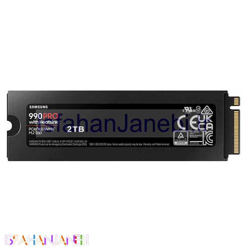 اصفهان جانبی-حافظه SSD سامسونگ Samsung 990 Pro Heatsink 2TB M.2