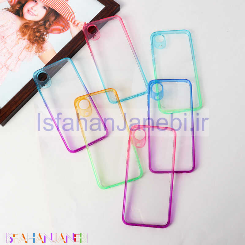 اصفهان جانبی-قاب ضد ضربه دور رنگی محافظ لنزدار Samsung Galaxy A03 Core