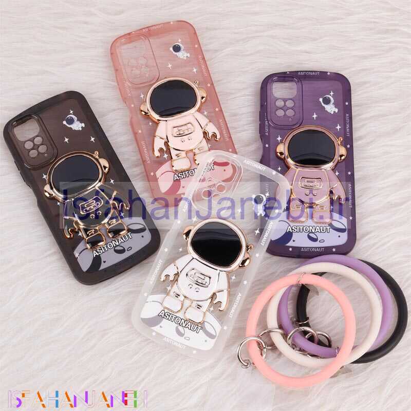 اصفهان جانبی-قاب استند آدمکی محافظ لنزدار + آویز دستی Xiaomi Redmi Note 11 / 11s