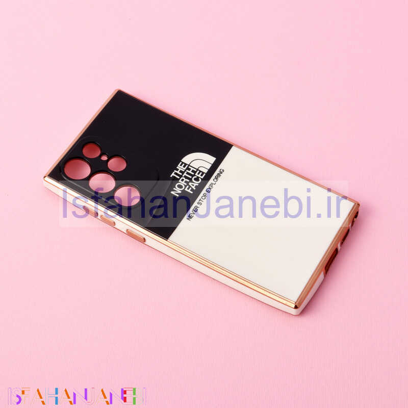 اصفهان جانبی-قاب دو رنگ سفید مشکی My Case محافظ لنزدار Samsung Galaxy S22 Ultra