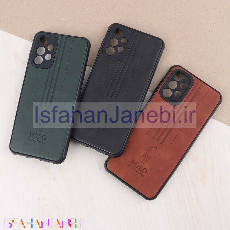 اصفهان جانبی-قاب چرمی Polo Ralph Laren سامسونگ Galaxy A13 4G محافظ لنزدار