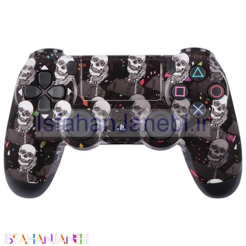 اصفهان جانبی-دسته بازی بی سیم SONY PlayStation 4 DualShock 4 High Copy طرح اسکلت کد 4