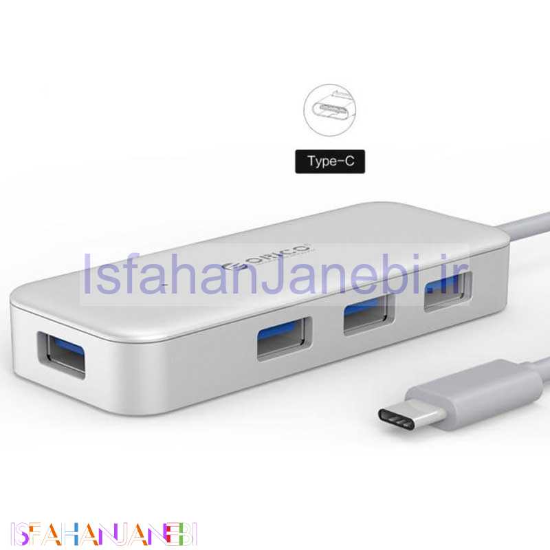 اصفهان جانبی-هاب 4 پورت Type-C اوریکو TC4U-U3