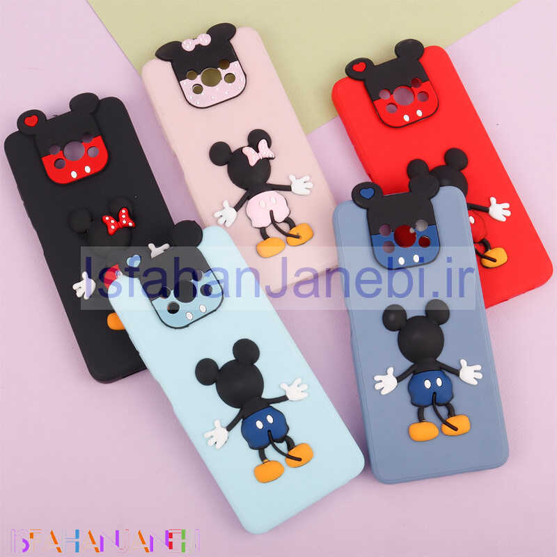 اصفهان جانبی-قاب عروسکی برجسته میکی موس و مینی موس محافظ لنزدار Xiaomi Poco X3