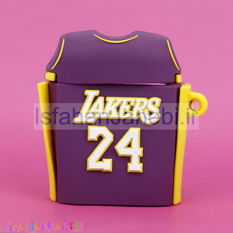 اصفهان جانبی-محافظ ایرپاد سیلیکونی عروسکی Lakers 24 بنفش