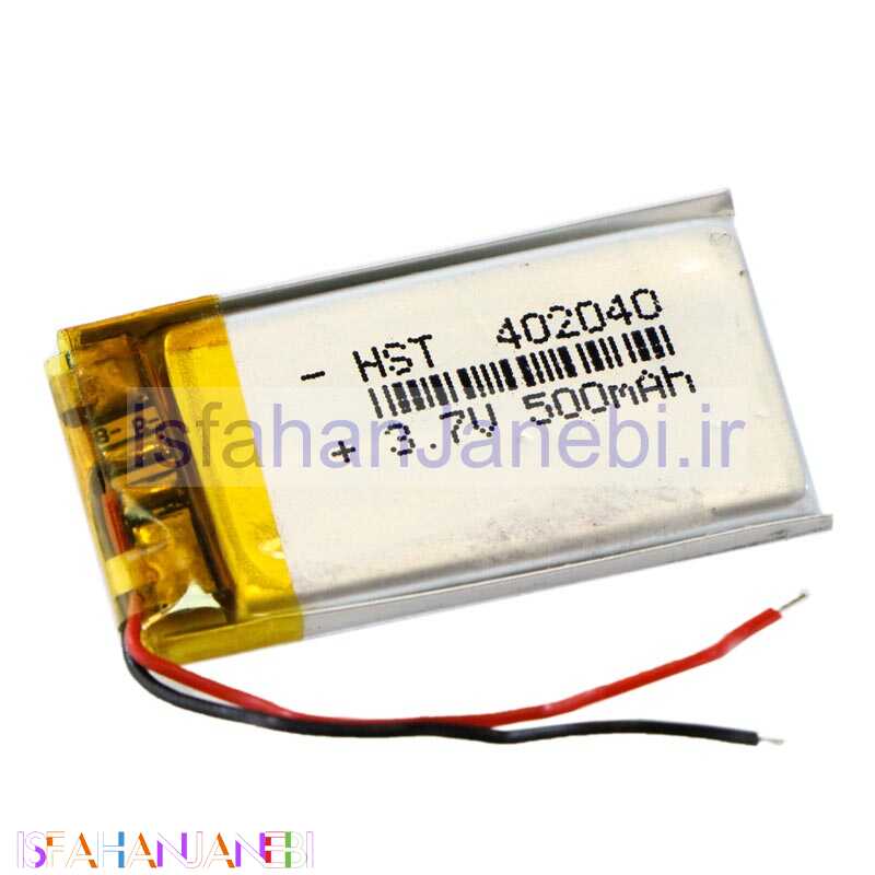 اصفهان جانبی-باتری لیتیوم 500mAh 36*20*3mm 402040