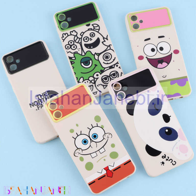 اصفهان جانبی-قاب TPU طرح دار رنگی محافظ لنزدار Samsung Galaxy A05