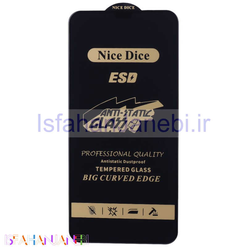 اصفهان جانبی-گلس آنتی استاتیک Nice Dice آیفون iPhone 11 Pro Max