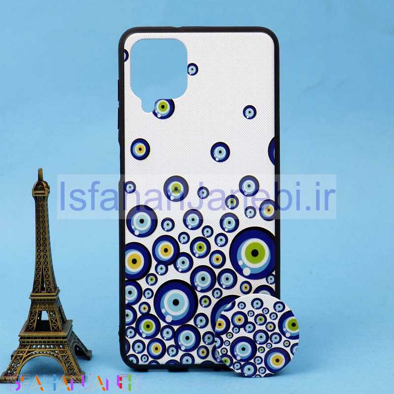 اصفهان جانبی-قاب فانتزی برجسته + پاپ سوکت طرح چشم و نظر سامسونگ A12 سری D