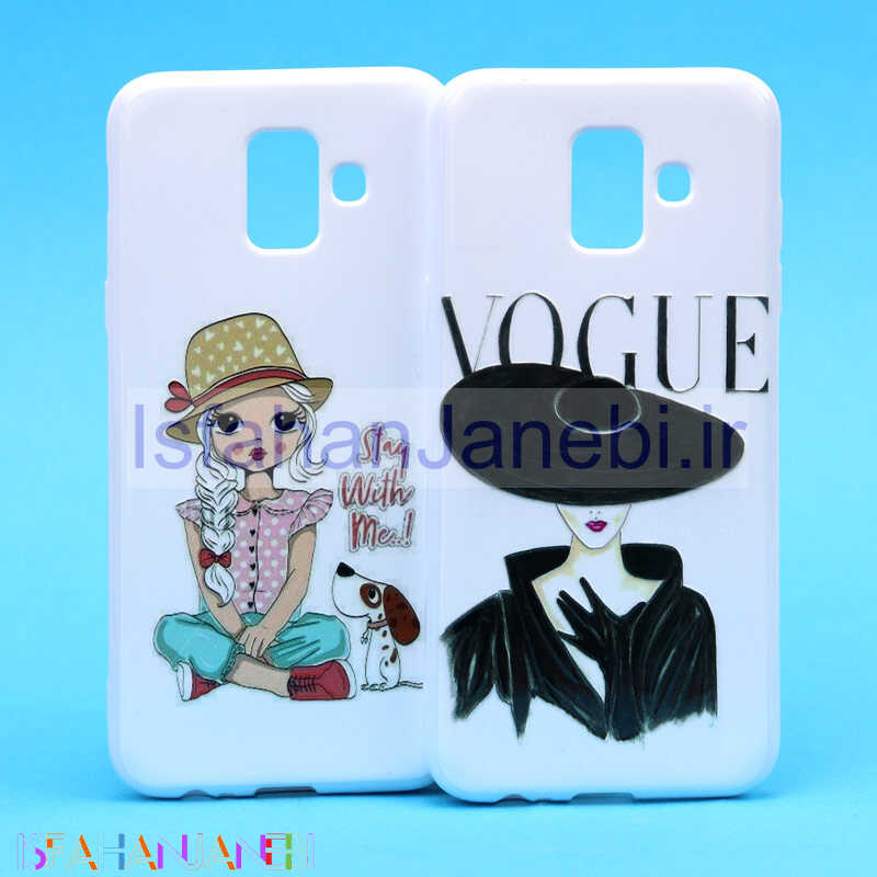 اصفهان جانبی-قاب فانتزی سفید طرح دختر سامسونگ A6