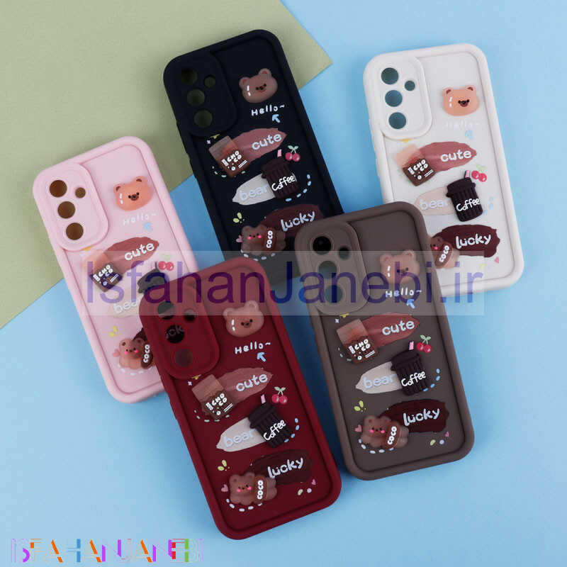 اصفهان جانبی-قاب سولید کیس عروسکی پاستیلی محافظ لنزدار Samsung Galaxy A34