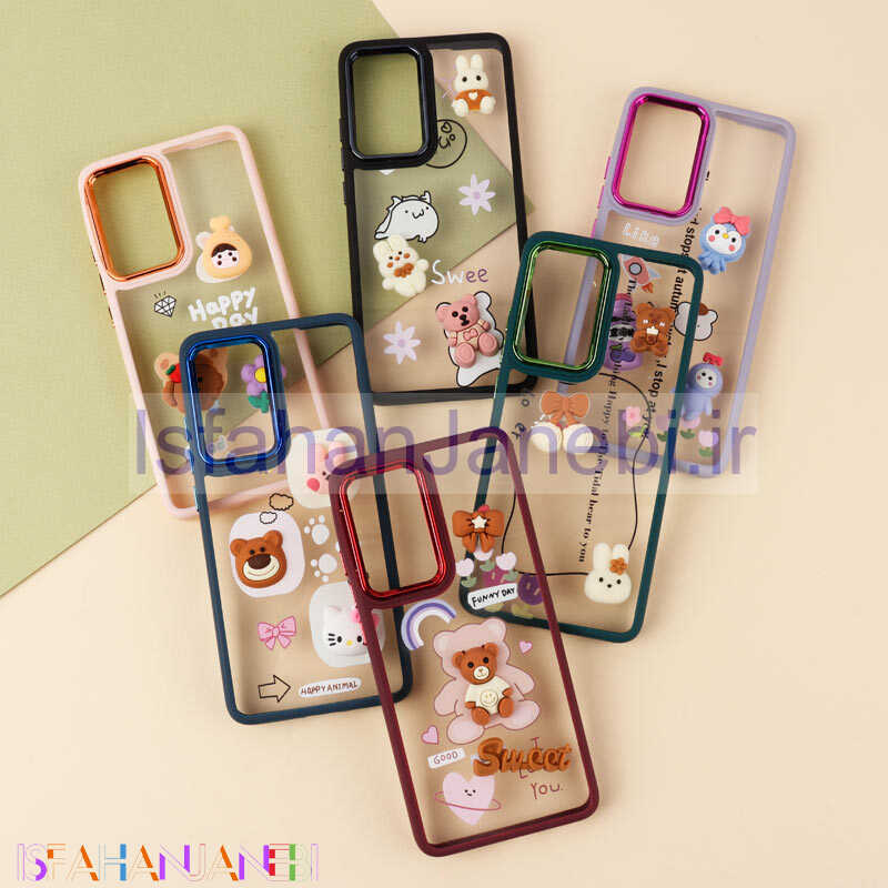 اصفهان جانبی-قاب شفاف متال ایرون عروسکی برجسته Xiaomi 12 / 12s