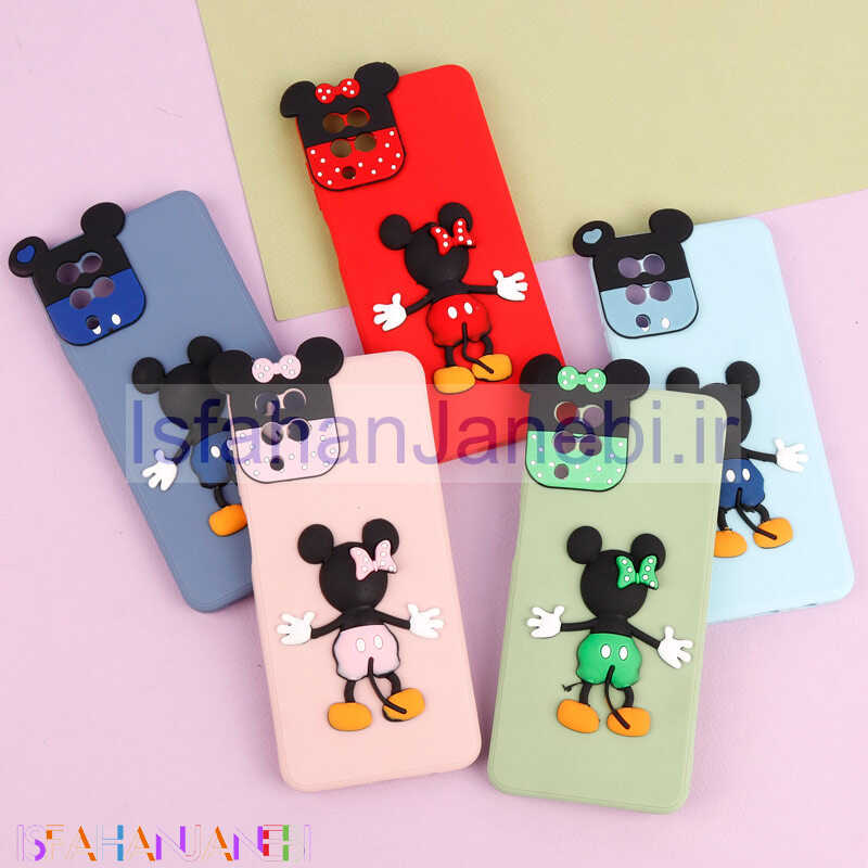 اصفهان جانبی-قاب عروسکی برجسته میکی موس و مینی موس محافظ لنزدار Samsung Galaxy A12