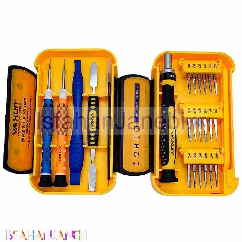 اصفهان جانبی-ست پیچ گوشتی تعمیرات موبایل Yaxun YX-6029C
