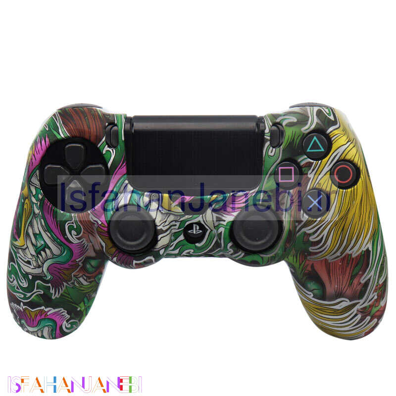 اصفهان جانبی-روکش دسته بازی PS4 طرح فانتزی اژدها + روکش آنالوگ هدیه