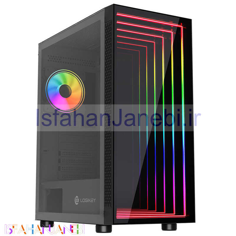 اصفهان جانبی-کیس کامپیوتر لاجی کی LogiKey C481B RGB