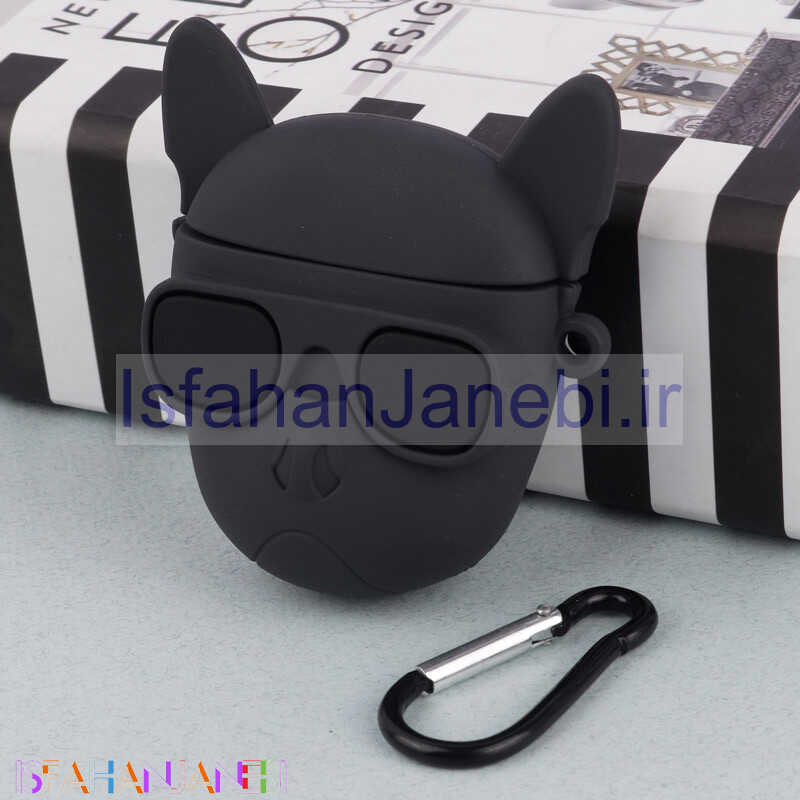 اصفهان جانبی-محافظ AirPods 1 / 2 سیلیکونی گربه سیاه