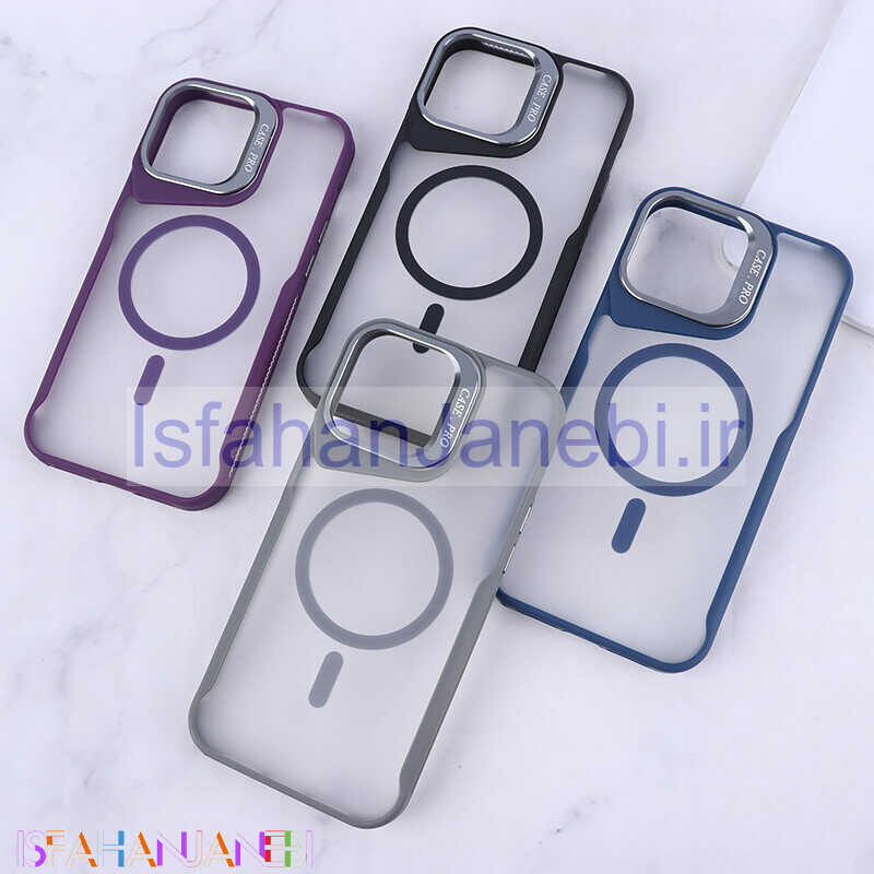 اصفهان جانبی-قاب مگ سیف Case.Pro آیفون iPhone 13 Pro Max استندشو پشت مات