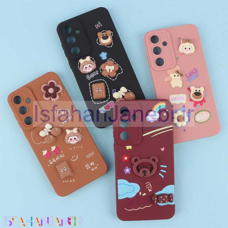 اصفهان جانبی-قاب فانتزی عروسکی Pro Camera محافظ لنزدار Samsung Galaxy A55