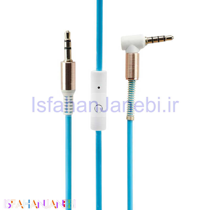 اصفهان جانبی-کابل ریموت دار AUX 1.2m یکسر L شرینک