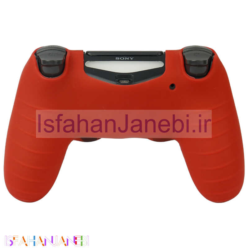 اصفهان جانبی-روکش دسته بازی PS4 طرح چریکی قرمز مشکی کد 24 + روکش آنالوگ هدیه