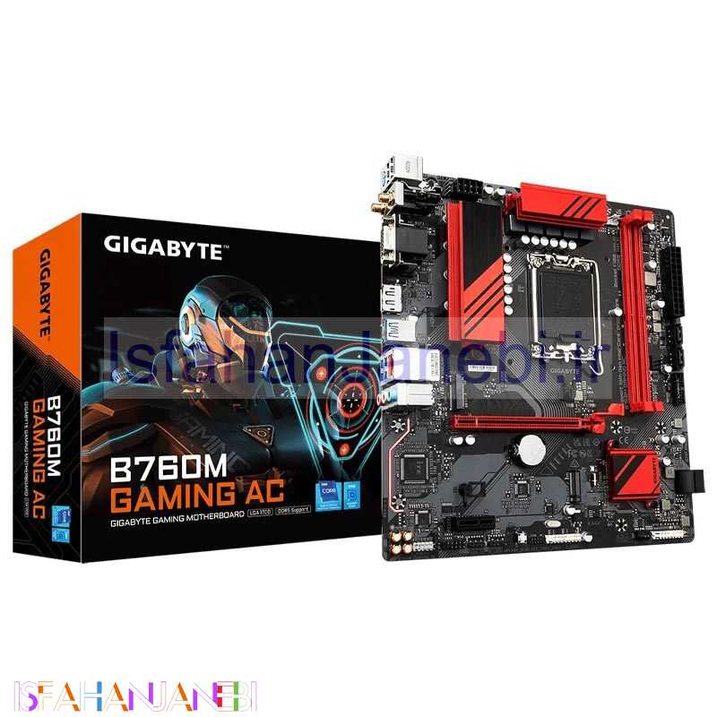اصفهان جانبی-مادربرد گیگابایت B760M AC rev. 1.0/1.1 DDR5