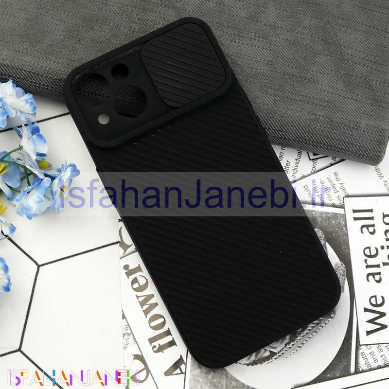 اصفهان جانبی-قاب سیلیکونی کبریتی محافظ لنزدار کشویی iPhone 13