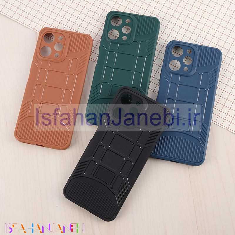 اصفهان جانبی-قاب سیلیکونی ژله ای شیائومی Redmi 12 پنجره ای محافظ لنزدار