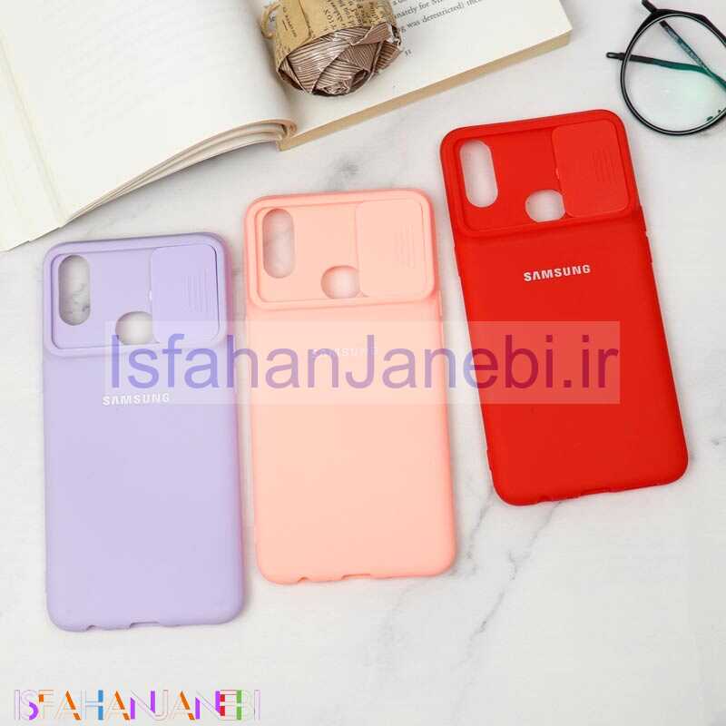 اصفهان جانبی-قاب سیلیکونی TPU محافظ لنزدار کشویی Samsung A10s لایت