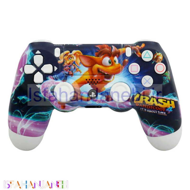 اصفهان جانبی-دسته بازی بی سیم SONY PlayStation 4 DualShock 4 High Copy طرح Crash پکدار